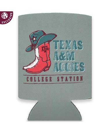 Texas A&M Aggies Cowboy Hat & Boots Koozie
