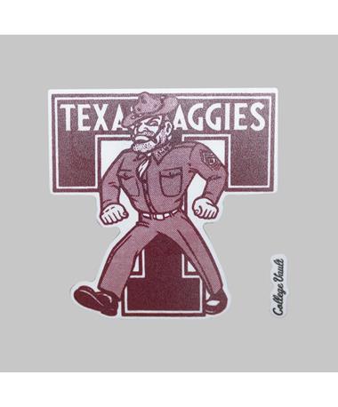 Texas A&M Aggies Maroon Ol' Sarge Decal