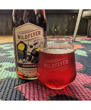 IN STORE PICKUP OR LOCAL DELIVERY ONLY: Wildflyer Mead Marooned Blueberry Lemon Mead