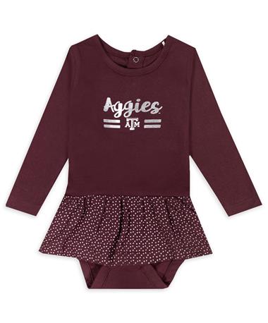 Aggies Lula Garb Infant Metallic Print Dress