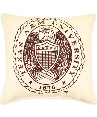 Texas A&M Crest Pillow