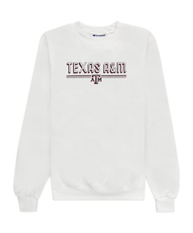 Texas A&M Champion Powerblend Raised Letters Sweatshirt