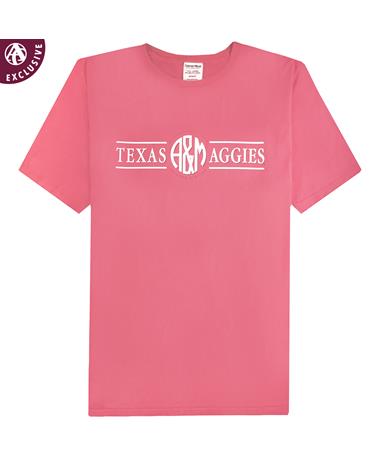 Texas A&M Monogram Comfort Wash T-Shirt