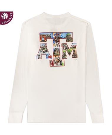 Texas A&M Picture Block ATM Long Sleeve T-Shirt
