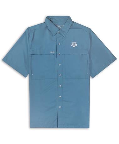 Texas A&M Blue Microfiber GameGuard Shirt
