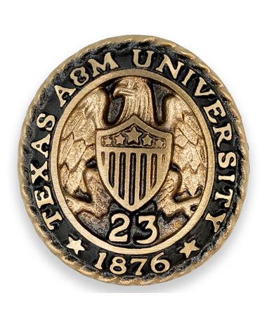 Texas A&M Aggie Ring Crest Paperweight '23
