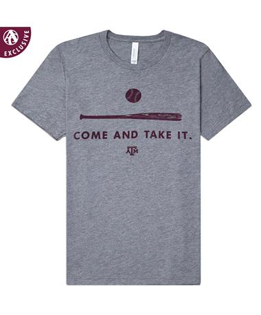 Texas A&M Aggie Come and Take It Baseball T-Shirt