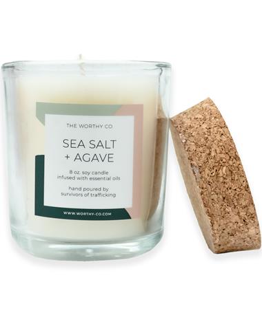 Sea Salt + Agave 8oz. Soy Candle