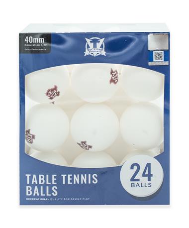 Texas A&M 24ct Table Tennis Balls