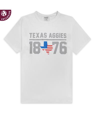 Texas Aggies Puff 1876 Comfort Wash T-Shirt