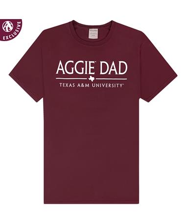 Texas A&M Basic Aggie Dad Comfort Wash T-Shirt