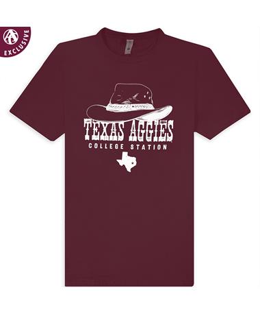 Texas A&M Aggies Cowboy Hat T-Shirt