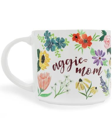 Aggie Mom Floral Mug