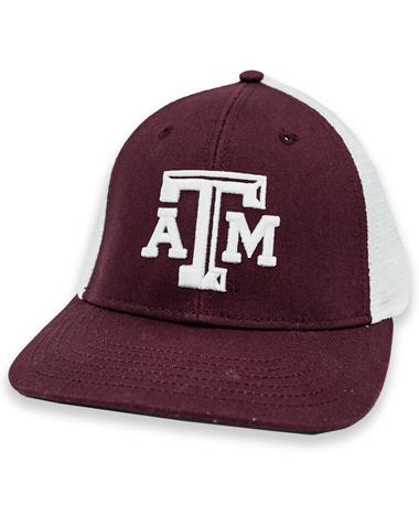 Texas A&M Top of the World BB Maroon and White Block ATM Cap