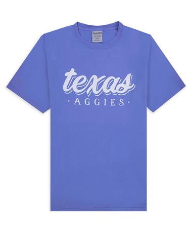 Texas A&M Aggies Blue Script T-Shirt