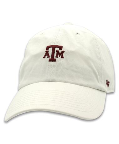 Texas A&M Block Base Runner Hat White