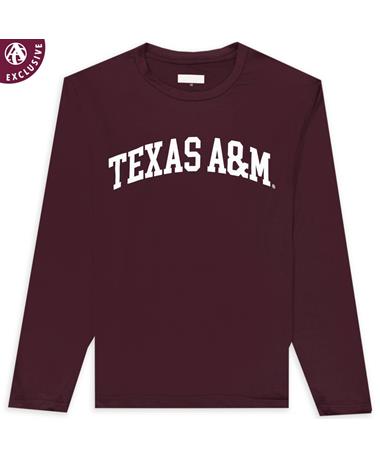 Texas A&M Simple Arch Performance Long Sleeve T-Shirt