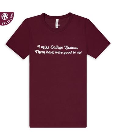 Maroon I Miss College Station T-Shirt