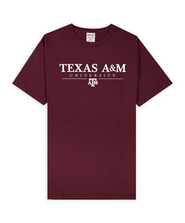Texas A&M University Simple Maroon T-Shirt