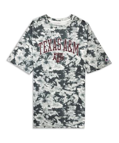 Texas A&M Aggies Champion Crush-Dyed Grey T-Shirt