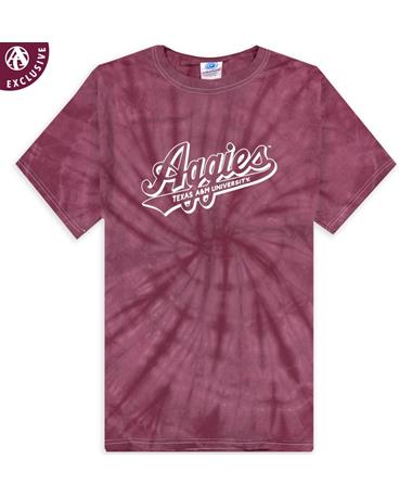 Texas A&M Aggies Maroon Colortone Script Tail T-Shirt