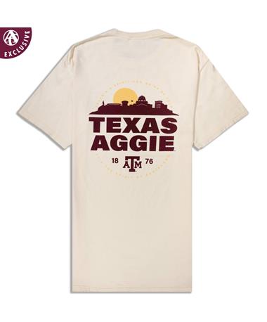 Texas A&M Aggies Parchment The Spirit of Aggieland Skyline T-Shirt