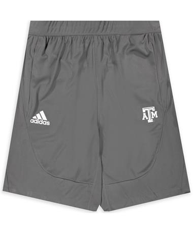 Texas A&M Adidas Grey Sideline 21 Knit Shorts
