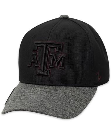 Texas A&M Hi Nighter Black on Black Logo Hat