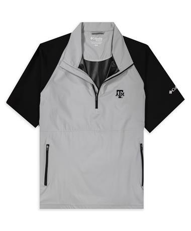 Texas A&M Columbia Short-Sleeve Sporty Windbreaker Quarter Zip Shirt