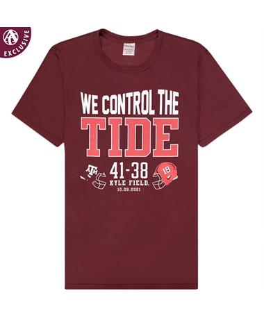 We Control The Tide Victory Maroon T-Shirt