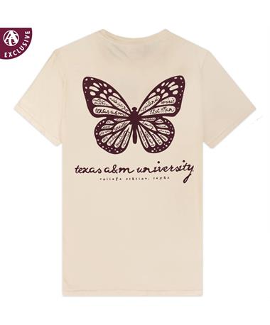 Texas A&M Butterfly Comfort Colors T-Shirt