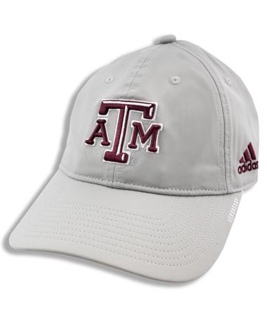 Texas A&M Aggies Adidas Grey Coach Slouch Adjustable Cap