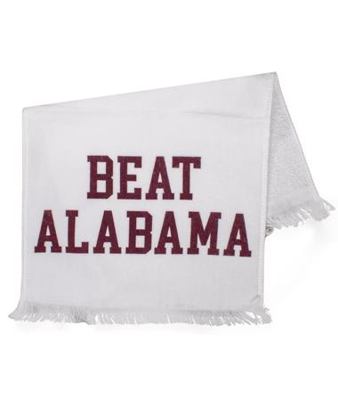 Maroon and White Beat Alabama Towel