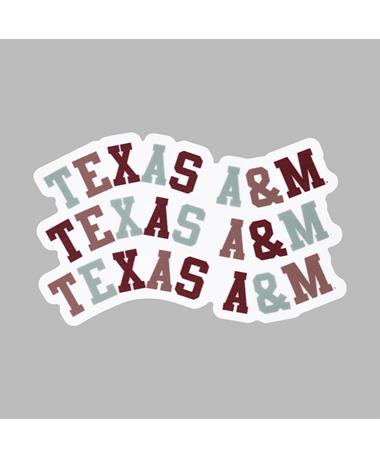 Texas A&M Wavy Dizzler Sticker