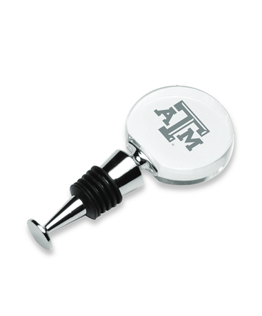 Drop-Ship Item: Texas A&M Clear Wine Stopper