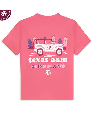 Texas A&M Going Places Jeep Comfort Colors Youth T-Shirt