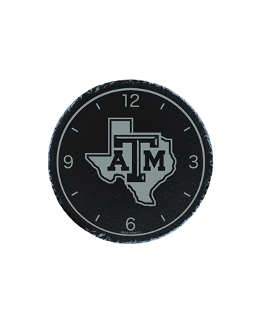 DROPSHIP ITEM: Texas A&M Lonestar Slate Clock