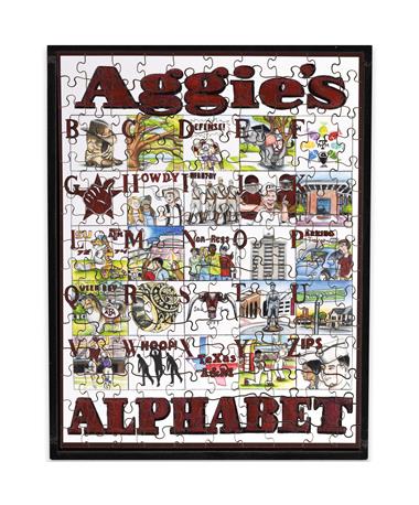 Aggie's Alphabet Wooden 150-Piece Puzzle w/ Frame