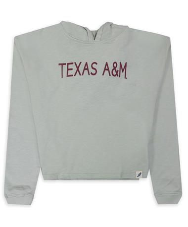 Texas A&M League Sage Terry Cropped Hoodie