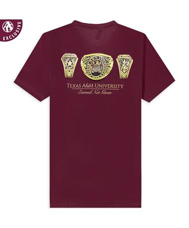 Texas A&M Earned Not Given Ring Next Level T-Shirt