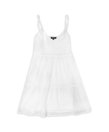 White Cami Tiered Dress