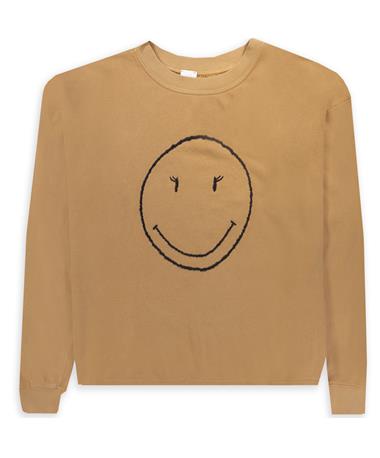Smiley Face Mustard Sweater