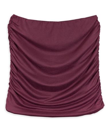 Maroon Ruched Skirt