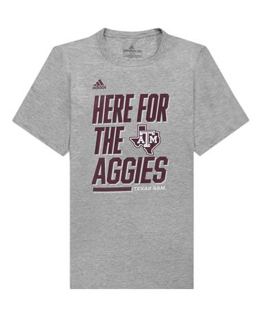 Texas A&M Adidas Here For the Aggies Creator T-Shirt