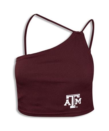 Texas A&M Strappy One Shoulder Tank Top