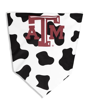 Texas A&M Cow Print Tie Back Top