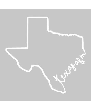 Texas A&M Lonestar Small Script Dizzler Sticker