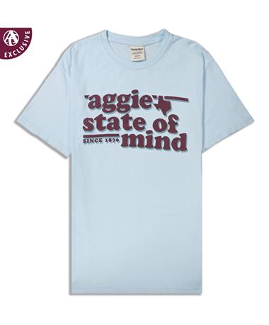 Texas A&M Aggie State of Mind Blue T-Shirt
