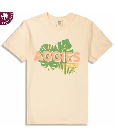 Texas A&M Aggies Ivory Leaf T-Shirt