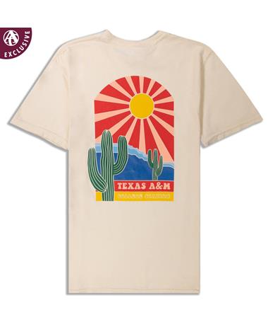 Texas A&M Blazing Sun Cactus Comfort Wash T-Shirt